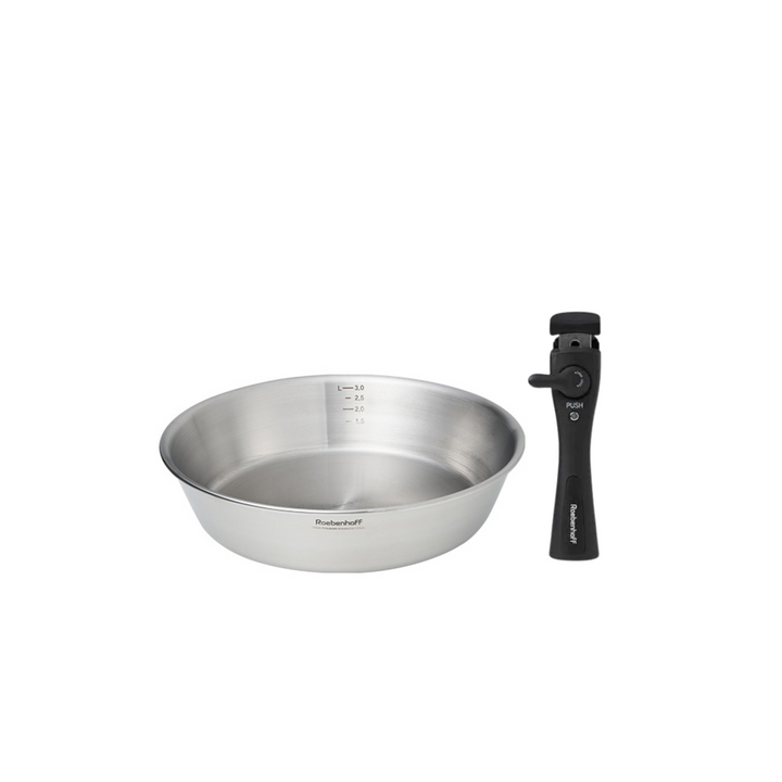 316 Ti Stainless Steel Conical Pan 28cm