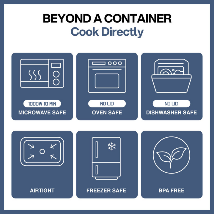 316 Stainless Steel Food Container 2900ml (Rectangle)