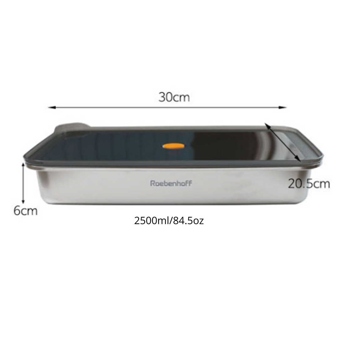 316 Stainless Steel Food Container 2500ml (Baht)