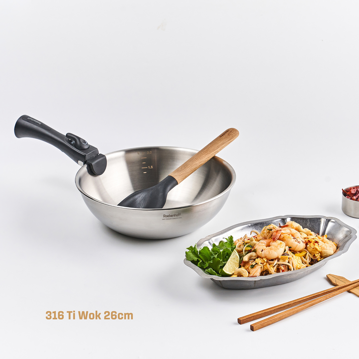 316 Ti Stainless Steel Pot 22 cm with lid