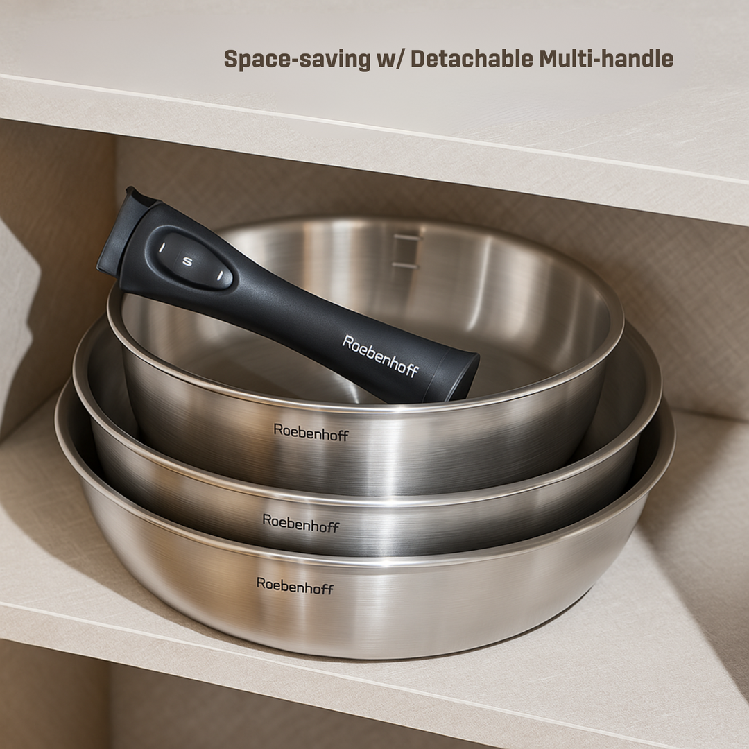 316 Ti Stainless Steel Pot 22 cm with lid
